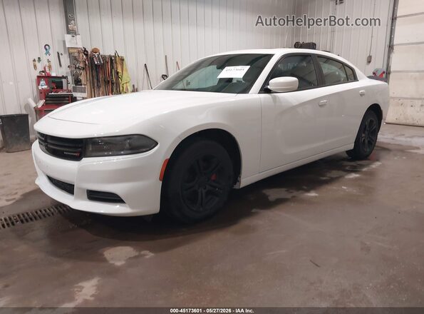 2C3CDXBG4NH197301 2022 DODGE CHARGER White Առջևի ձախ երեք քառորդ տեսարան
