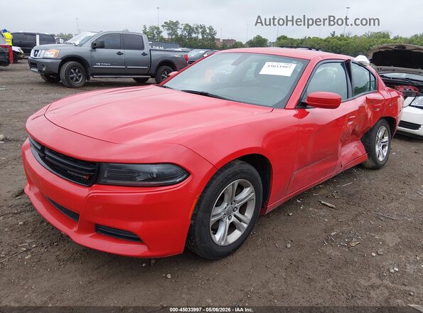 2C3CDXBG4NH231110 2022 DODGE CHARGER Red Vista tres cuartos delantera izquierda
