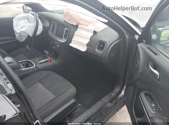 2C3CDXBG4PH581338 2023 DODGE CHARGER Black Вид салону спереду