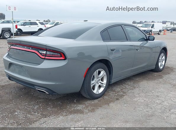 2C3CDXBG5KH680694 2019 DODGE CHARGER Gray Trasero derecho