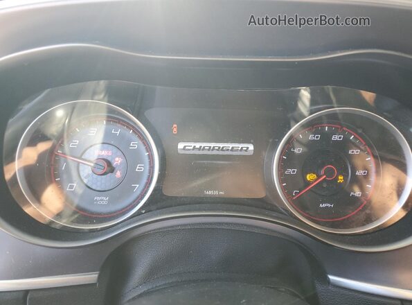 2C3CDXBG5KH754146 2019 DODGE CHARGER Blue Instrument cluster view