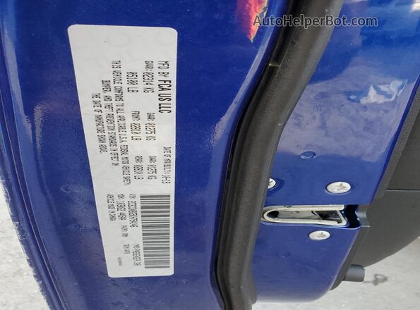 2C3CDXBG5KH754146 2019 DODGE CHARGER Blue Engine compartment view