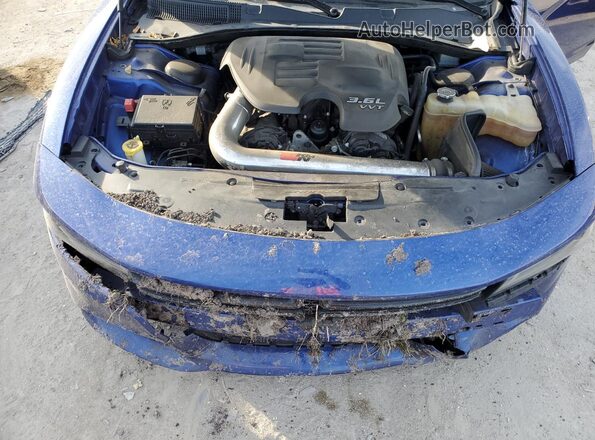 2C3CDXBG5KH754146 2019 DODGE CHARGER Blue Rear interior view