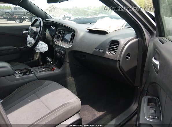 2C3CDXBG5LH158200 2020 DODGE CHARGER Black წინა სალონის ხედი