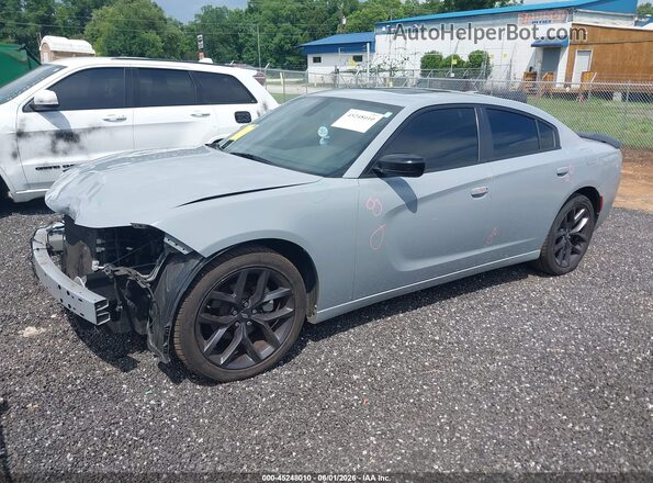 2C3CDXBG5MH616108 2021 DODGE CHARGER Серый Передняя левая четверть