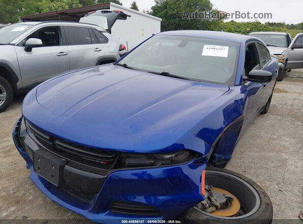 2C3CDXBG7MH677752 2021 DODGE CHARGER Blue Front left