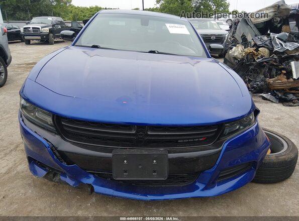 2C3CDXBG7MH677752 2021 DODGE CHARGER Blue Rear interior view