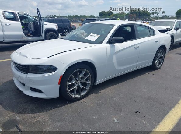2C3CDXBG7PH613070 2023 DODGE CHARGER White Vista tres cuartos delantera izquierda