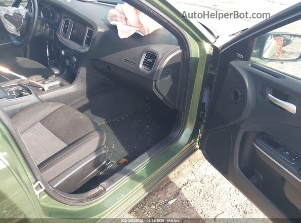 2C3CDXBG8PH674265 2023 DODGE CHARGER Green Widok wnętrza z przodu