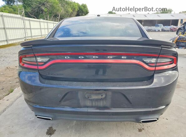 2C3CDXBG9HH503946 2017 DODGE CHARGER Черный Вид сзади
