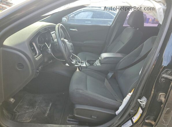 2C3CDXBG9HH503946 2017 DODGE CHARGER Черный Вид салона спереди