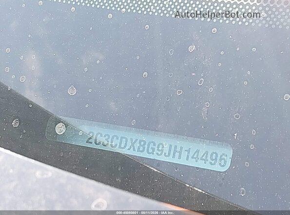 2C3CDXBG9JH144961 2018 DODGE CHARGER Black Вид підкапотного простору