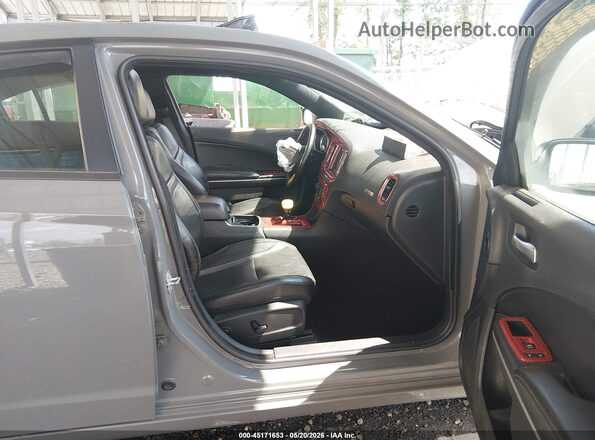 2C3CDXBG9KH653286 2019 DODGE CHARGER Gray Widok wnętrza z przodu