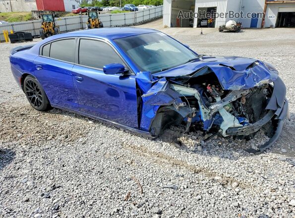 2C3CDXBG9LH119528 2020 DODGE CHARGER Blue წინა მარჯვენა