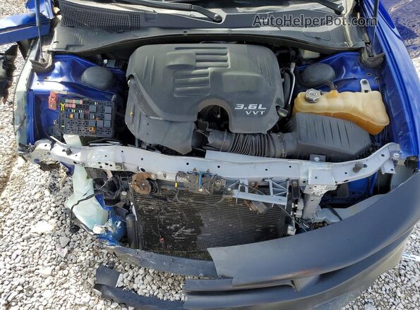 2C3CDXBG9LH119528 2020 DODGE CHARGER Blue უკანა სალონის ხედი