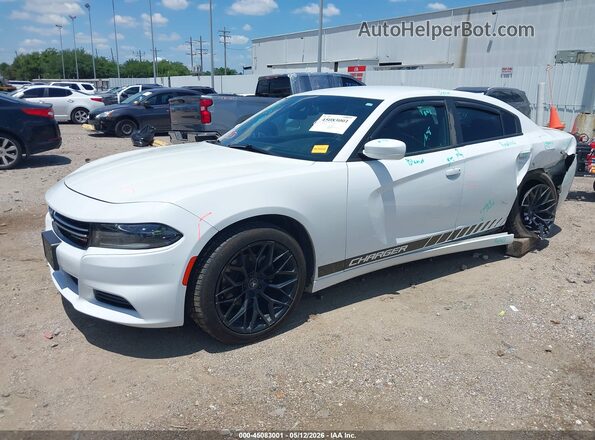 2C3CDXBG9LH126592 2020 DODGE CHARGER White Vista tres cuartos delantera izquierda