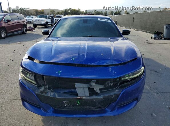 2C3CDXBG9LH150553 2020 DODGE CHARGER Blue წინა ხედი