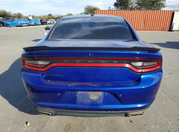 2C3CDXBG9LH150553 2020 DODGE CHARGER Blue უკანა ხედი