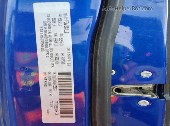 2C3CDXBG9LH150553 2020 DODGE CHARGER Blue ძრავის განყოფილების ხედი