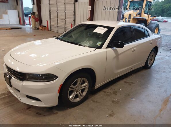 2C3CDXBG9PH579553 2023 DODGE CHARGER White Передня ліва чверть