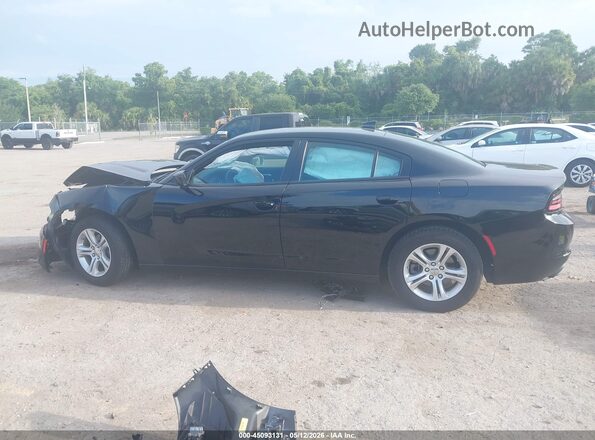 2C3CDXBG9PH587815 2023 DODGE CHARGER Black Widok wnętrza z tyłu