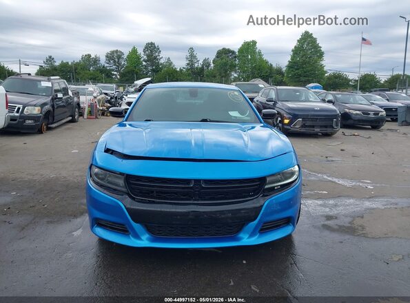 2C3CDXBGXKH700602 2019 DODGE CHARGER Синий Вид щитка приборов