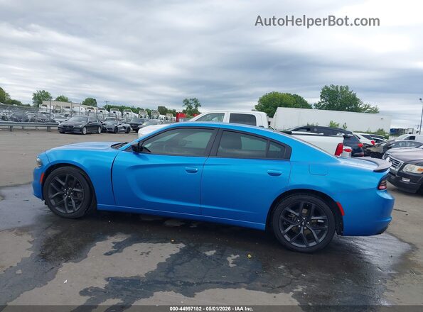 2C3CDXBGXKH700602 2019 DODGE CHARGER Синий Панорамный вид салона 360°