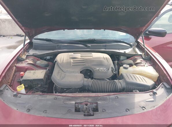 2C3CDXBGXLH219640 2020 DODGE CHARGER Red Вид ззаду