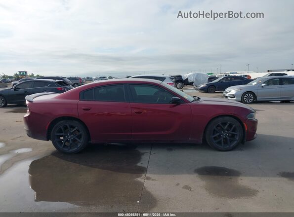 2C3CDXBGXLH219640 2020 DODGE CHARGER Red Вид задньої частини салону