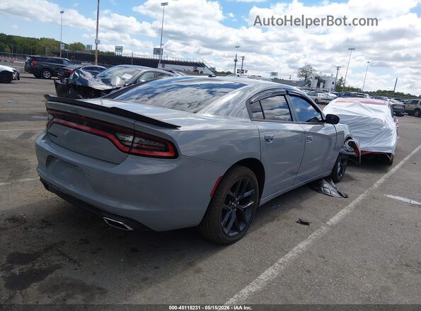 2C3CDXBGXNH264189 2022 DODGE CHARGER Gray Trasero derecho