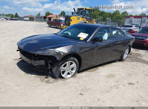 2C3CDXBGXPH531463 2023 DODGE CHARGER Gray Передня ліва чверть