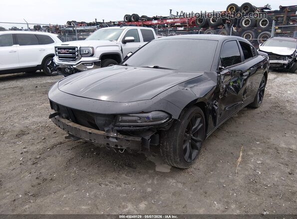 2C3CDXCT0GH258299 2016 DODGE CHARGER Black Przód lewy