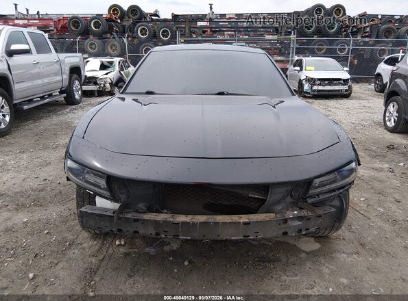 2C3CDXCT0GH258299 2016 DODGE CHARGER Black Widok wnętrza z tyłu