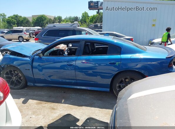 2C3CDXCT0PH505658 2023 DODGE CHARGER Blue Rear interior view