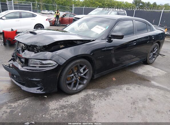 2C3CDXCT1MH587959 2021 DODGE CHARGER Black Przód lewy