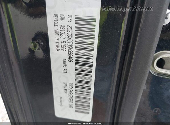 2C3CDXCT3GH350409 2016 DODGE CHARGER Black Vista del compartimento del motor
