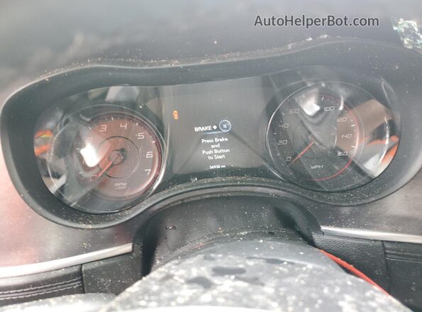 2C3CDXCT3LH208314 2020 DODGE CHARGER Maroon Instrument cluster view