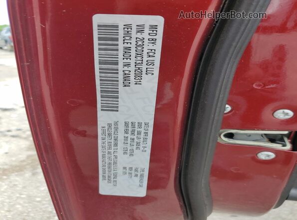 2C3CDXCT3LH208314 2020 DODGE CHARGER Maroon Engine compartment view