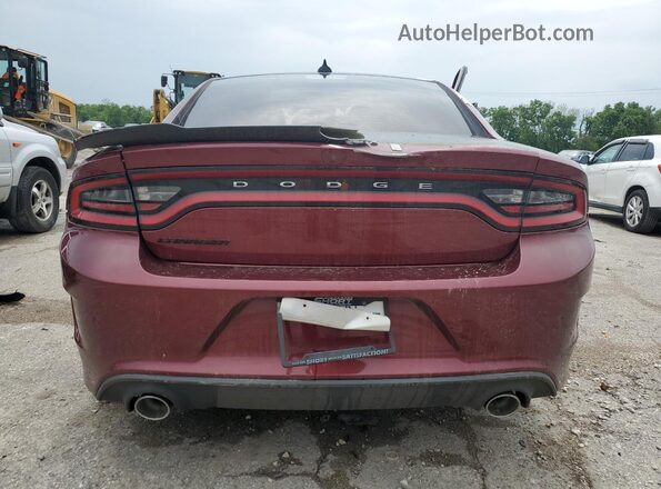2C3CDXCT3LH208314 2020 DODGE CHARGER Maroon Rear view