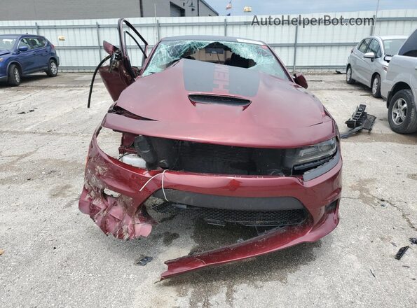 2C3CDXCT3LH208314 2020 DODGE CHARGER Maroon Front view