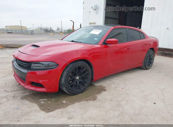 2C3CDXCT4GH104520 2016 DODGE CHARGER Red Передня ліва чверть