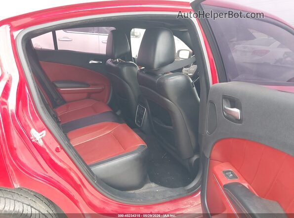 2C3CDXCT4GH104520 2016 DODGE CHARGER Red Вид наклейки з VIN-кодом