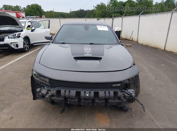 2C3CDXCT4HH642233 2017 DODGE CHARGER Gray Rear interior view
