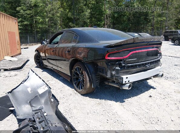 2C3CDXCT4NH138602 2022 DODGE CHARGER Black უკანა მარცხენა