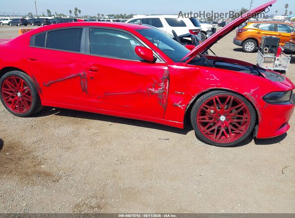 2C3CDXCT5HH510386 2017 DODGE CHARGER Красный Вид спереди