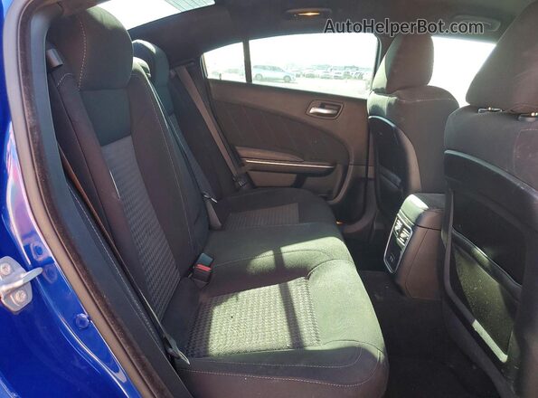 2C3CDXCT5LH154109 2020 DODGE CHARGER Blue Rear seats view