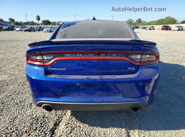 2C3CDXCT5LH154109 2020 DODGE CHARGER Blue Rear view