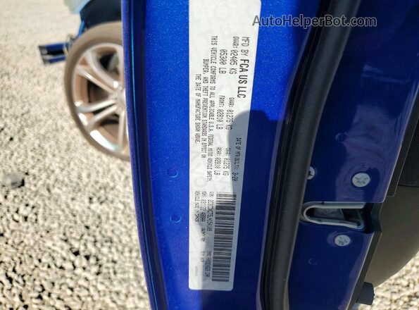 2C3CDXCT5LH154109 2020 DODGE CHARGER Blue Engine compartment view