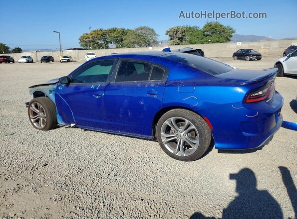 2C3CDXCT5LH154109 2020 DODGE CHARGER Blue Rear left