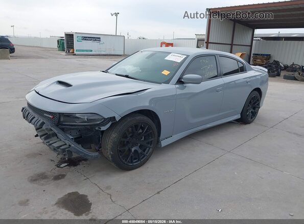 2C3CDXCT6NH168975 2022 DODGE CHARGER Серый Передняя левая четверть